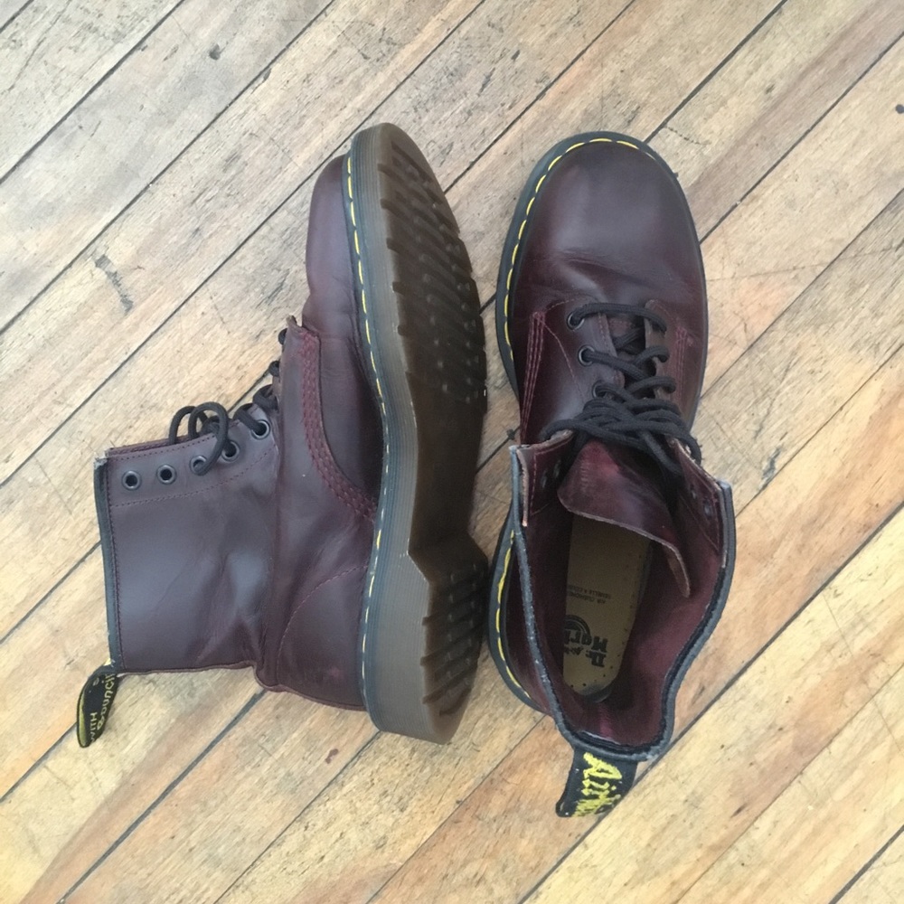 Cherry Doc Marten Boots